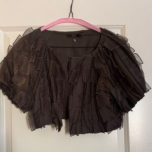 Hugo Boss Cotton and Silk Boléro top. Size 6.